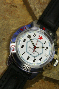 Vostok Komandirsky Military Wrist Watch # 431719 NEW