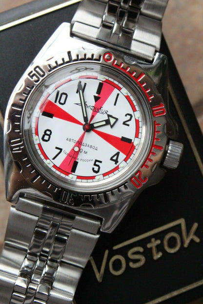 Russian Mechanical Automatic Wrist Watch VOSTOK AMPHIBIAN DIVER 110750