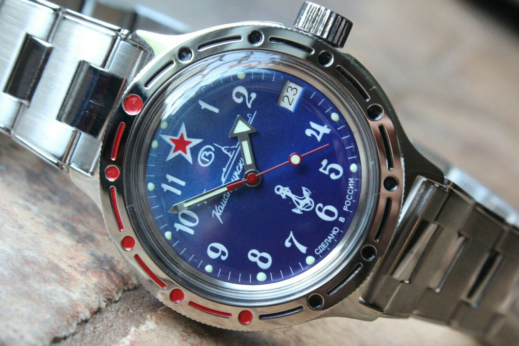 Russian Mechanical Automatic Wrist Watch VOSTOK AMPHIBIAN DIVER 420289