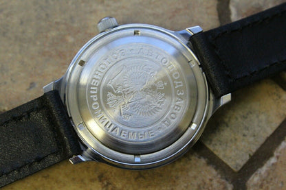 Vostok Komandirsky Auto Russian Military Wrist Watch # 921241 NEW