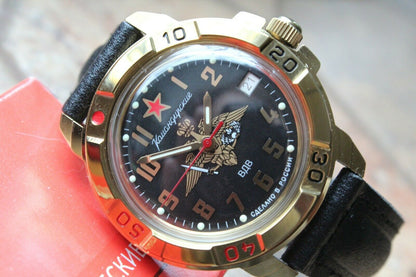 Vostok Komandirsky Military Wrist Watch # 439630 NEW