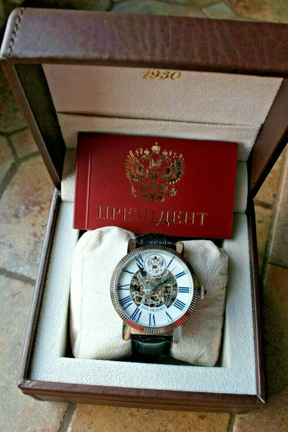 Russian President 4500160 Mechanical Automatic Men's Wrist Watch Poljot