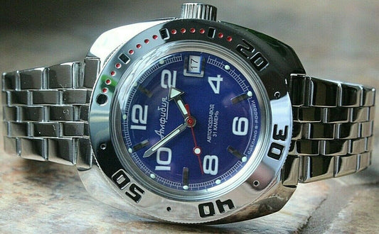Russian Mechanical Automatic Wrist Watch VOSTOK AMPHIBIAN DIVER 710432