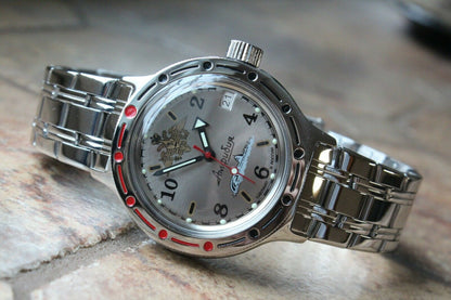 Russian Mechanical Automatic Wrist Watch VOSTOK AMPHIBIAN DIVER 420392