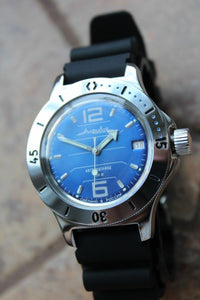 Russian Mechanical Automatic Wrist Watch VOSTOK AMPHIBIAN DIVER 120696