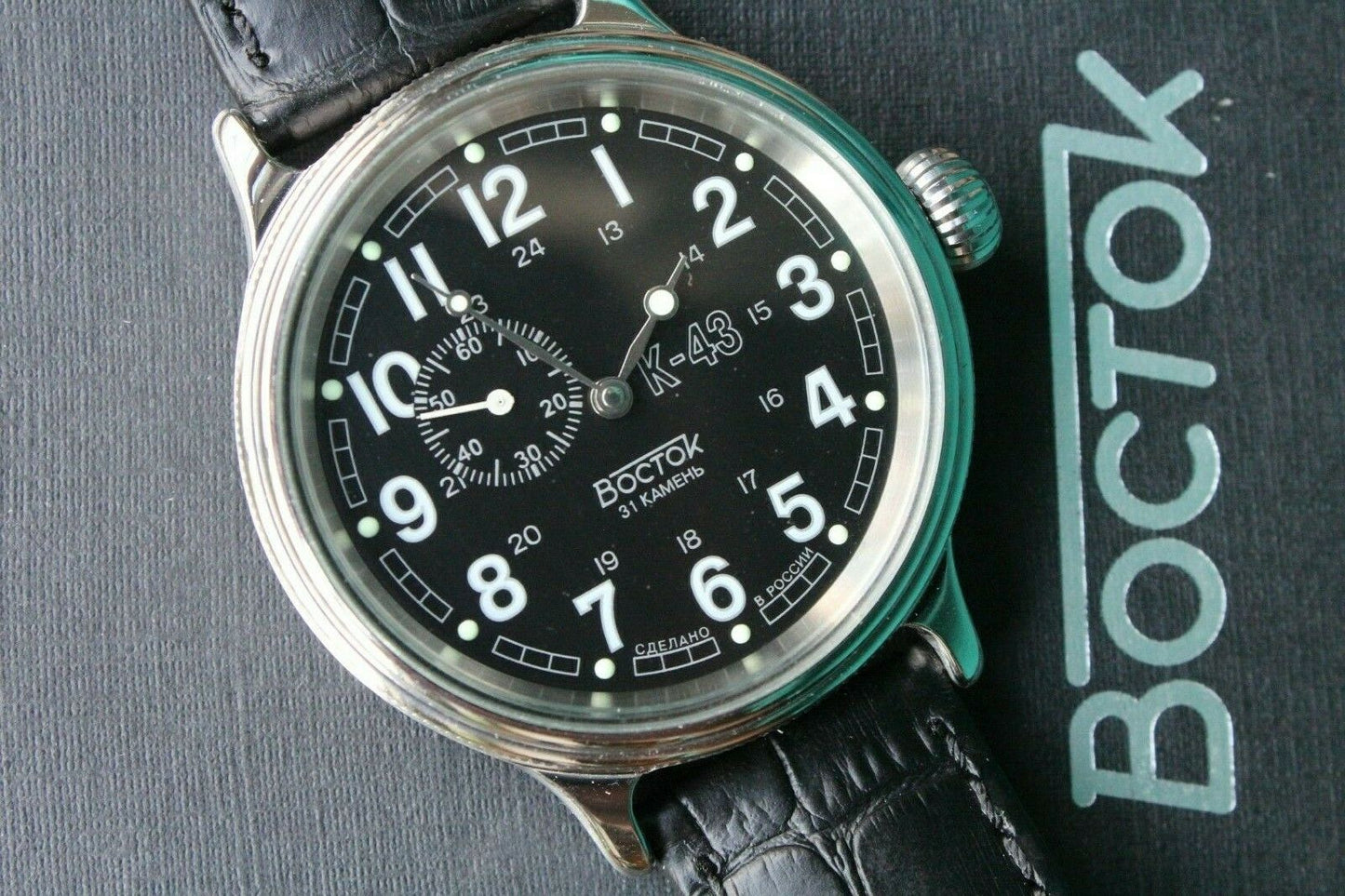 Vostok Komandirsky Classic Auto Russian K-43 Retro wristwatches 540933 New