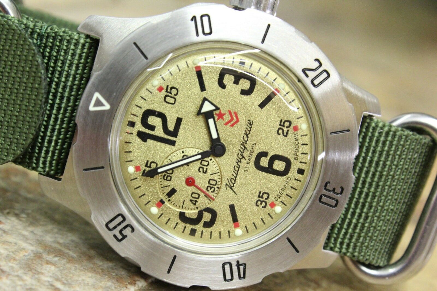 Vostok Komandirsky Mechanical Automatic Wrist Watch K-35 350749