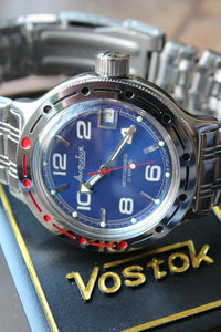 Russian Mechanical Automatic Wrist Watch VOSTOK AMPHIBIAN DIVER 420432