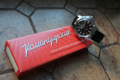Vostok Komandirsky Military Wrist Watch # 431306 NEW