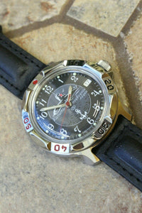 Vostok Komandirsky Russian Mechanical Military Wrist Watch Submarine 811831