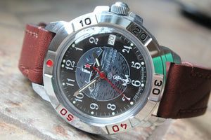 Vostok Komandirsky Military Wrist Watch Premium Leather Band # 431831-l2 NEW