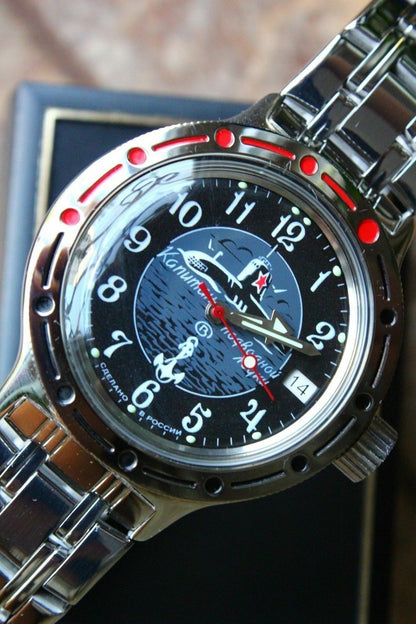 Russian Mechanical Automatic Wrist Watch VOSTOK AMPHIBIAN DIVER 420831