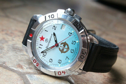 Vostok Komandirsky Military Wrist Watch # 431314 NEW