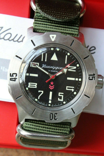 Vostok Komandirsky Mechanical Automatic Wrist Watch K-35 350747