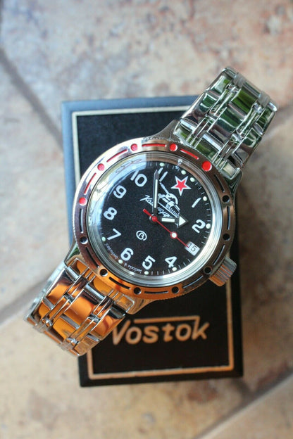 Russian Mechanical Automatic Wrist Watch VOSTOK AMPHIBIAN DIVER 420306