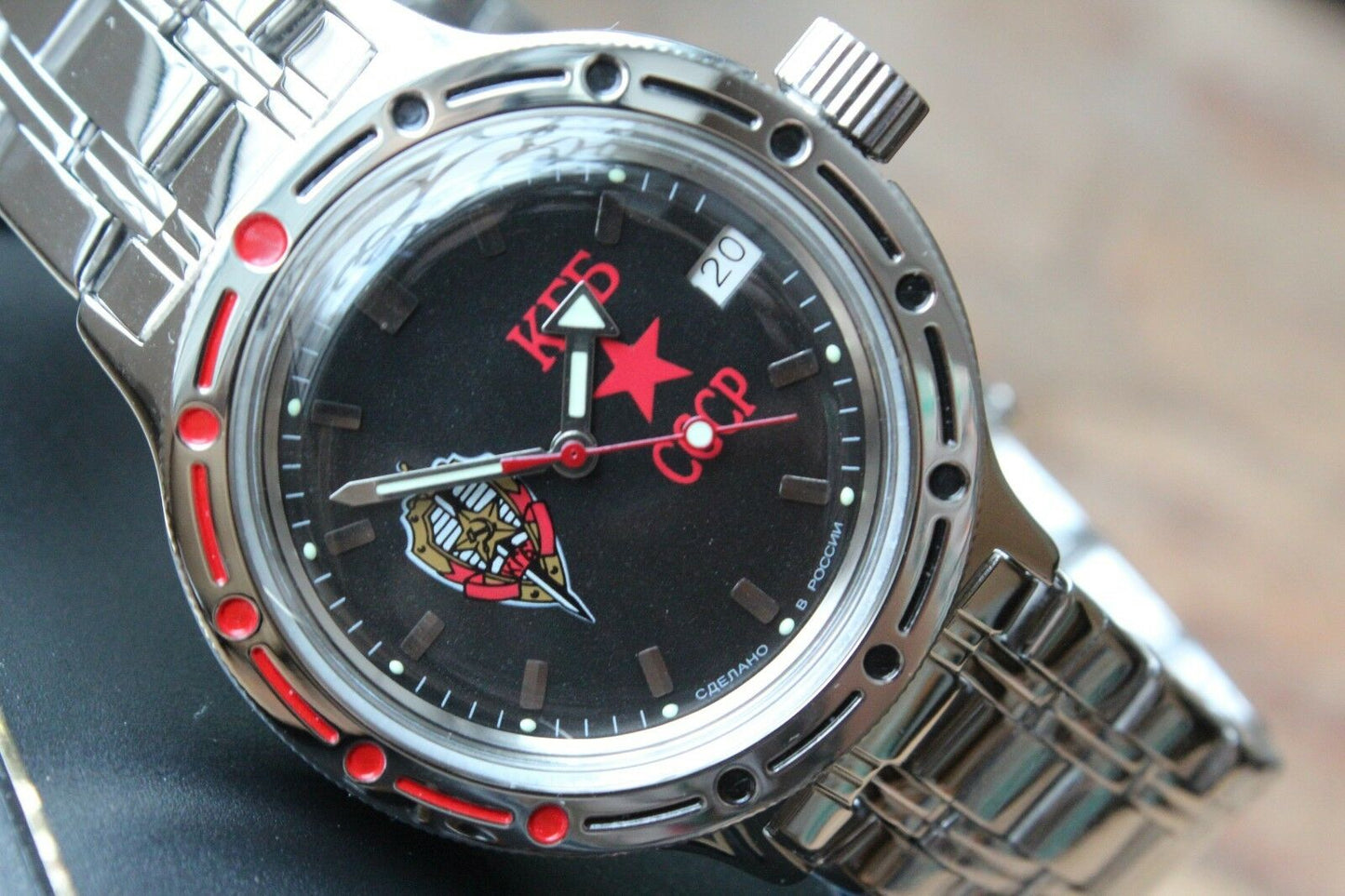 Vostok Amphibian Mechanical Russian wrist watch 420457