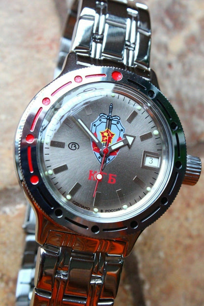 Russian Mechanical Automatic Wrist Watch VOSTOK AMPHIBIAN DIVER 420892