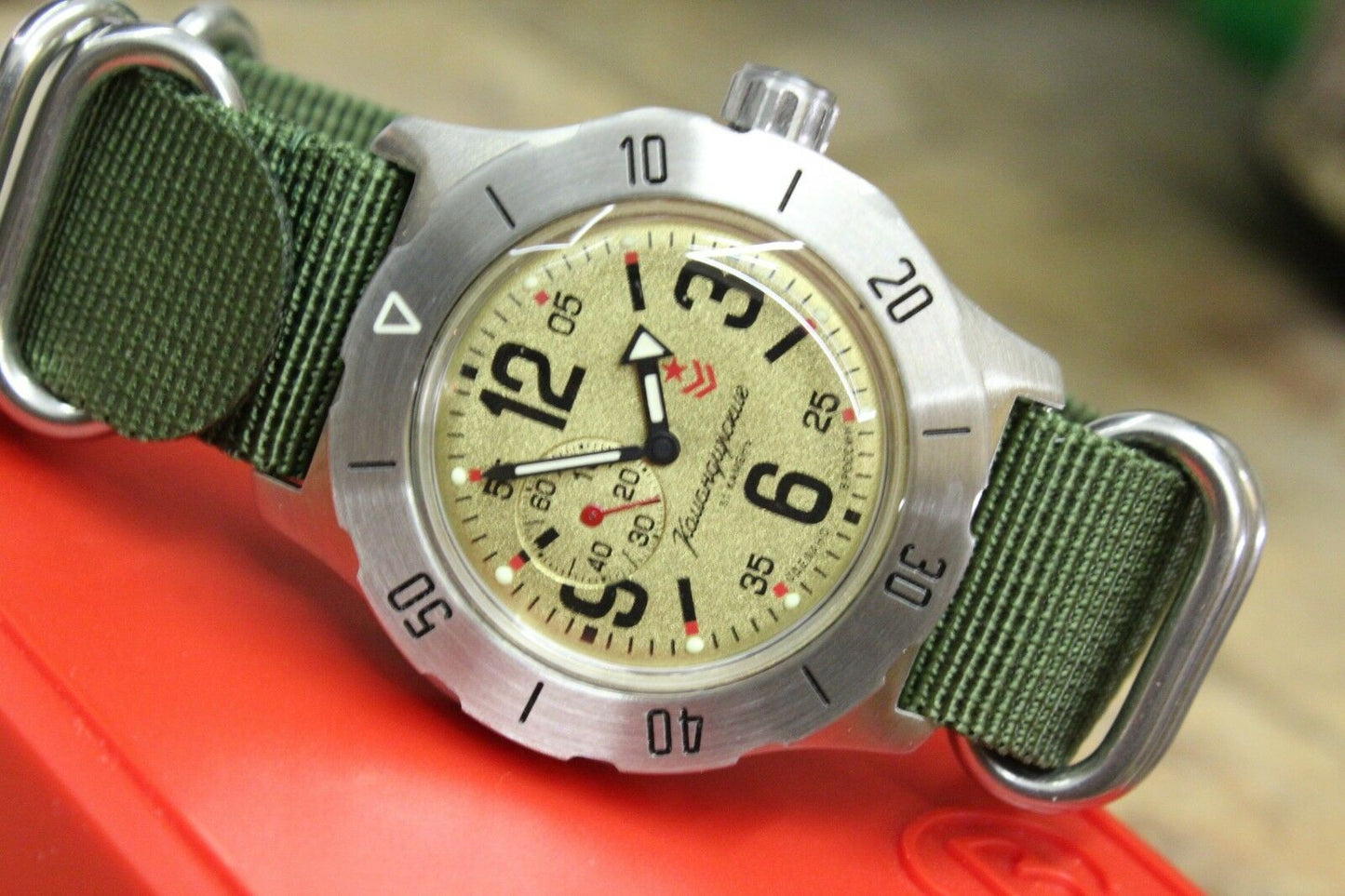 Vostok Komandirsky Mechanical Automatic Wrist Watch K-35 350749