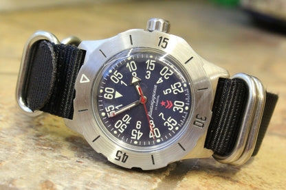 Russian Mechanical Automatic Wrist Watch VOSTOK Komandirsky K-35 350745