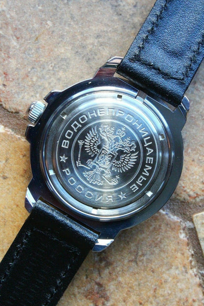 Vostok Komandirsky Military Wrist Watch # 431288 NEW