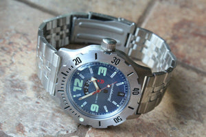 Russian Mechanical Automatic Military Wrist Watch VOSTOK Komandirsky K-35 350604