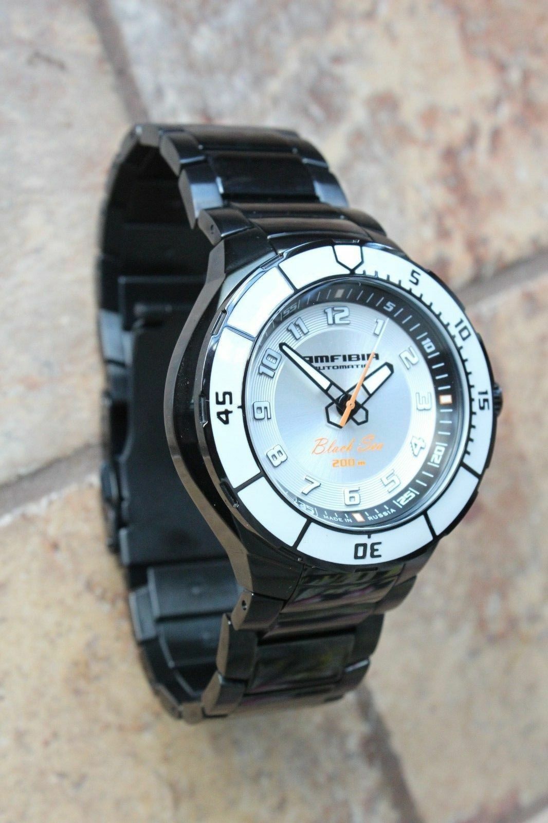 Vostok Amphibian Black Sea Russian wrist watch 446794