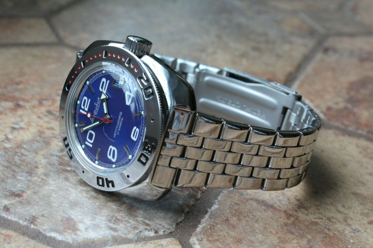 Russian Mechanical Automatic Wrist Watch VOSTOK AMPHIBIAN DIVER 710432