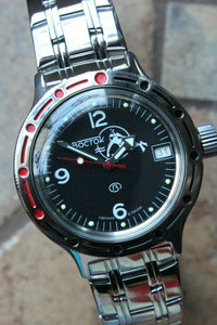 Russian Mechanical Automatic Wrist Watch VOSTOK AMPHIBIAN DIVER 420634