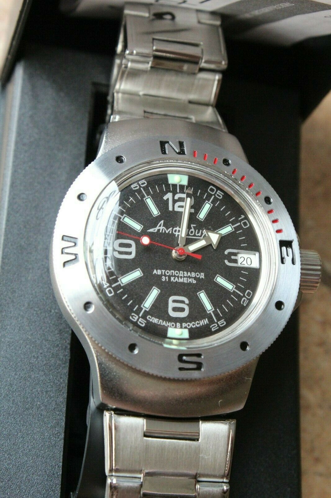 Vostok Amphibian Auto Russian diver wrist watch 060640