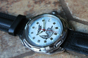 Vostok Komandirsky Russian Military Wrist Watch # 211261 NEW