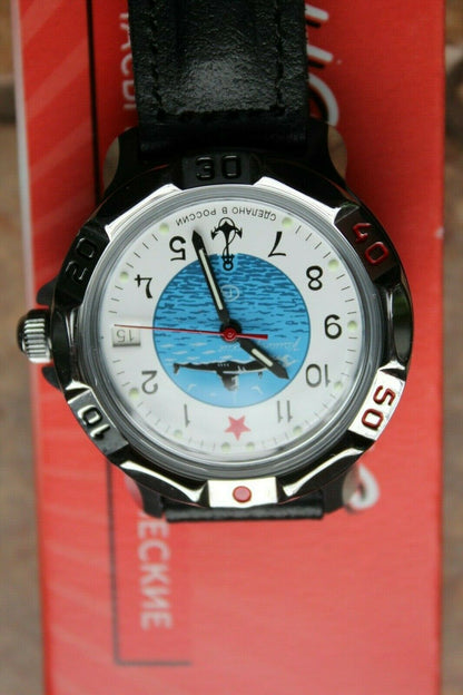 Vostok Komandirsky Russian Mechanical Military Wrist Watch Submarine 811055