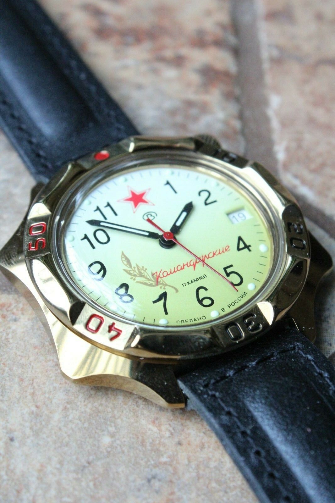 Vostok Komandirsky Mechanical Manual Winding Wrist Watch 539707