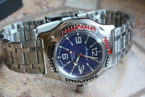 Russian Mechanical Automatic Wrist Watch VOSTOK AMPHIBIAN DIVER 100316
