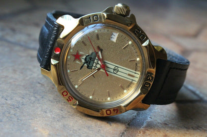 Vostok Komandirsky 819072 Russian Mechanical Military Wrist Watch Tank