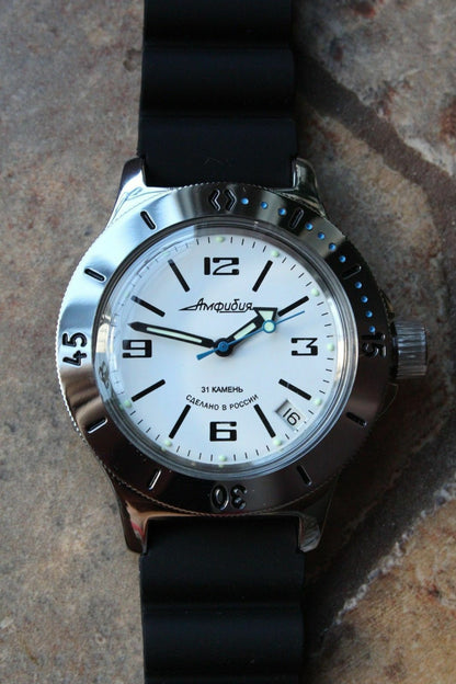 Russian Mechanical Automatic Wrist Watch VOSTOK AMPHIBIAN DIVER 120847