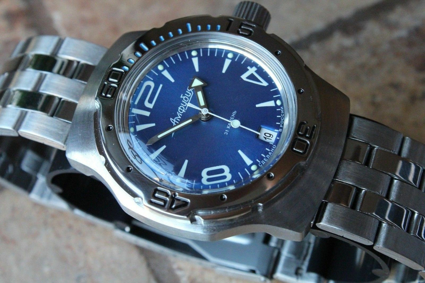 Russian Mechanical Automatic Wrist Watch VOSTOK AMPHIBIAN DIVER 160272