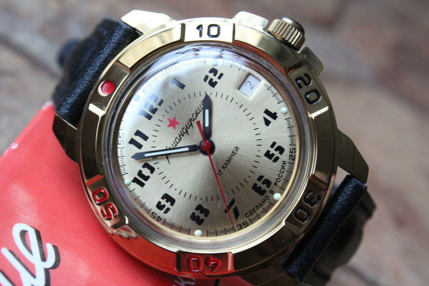 Vostok Komandirsky Military Wrist Watch # 439121 NEW