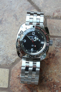 Russian Mechanical Automatic Wrist Watch VOSTOK AMPHIBIAN DIVER 710634