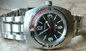 Russian Mechanical Automatic Wrist Watch VOSTOK AMPHIBIAN DIVER 090660