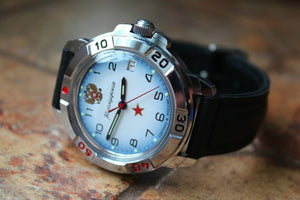 Vostok Komandirsky Military Wrist Watch # 431323 NEW