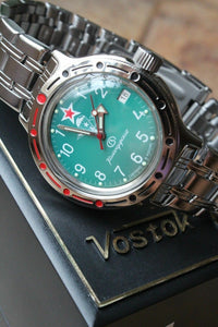 Russian Mechanical Automatic Wrist Watch VOSTOK AMPHIBIAN DIVER 420307