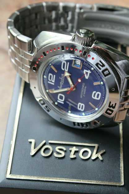 Russian Mechanical Automatic Wrist Watch VOSTOK AMPHIBIAN DIVER 710432