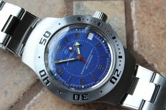 Vostok Amphibian Auto Russian diver wrist watch 060007