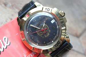 Vostok Komandirsky Military Wrist Watch # 439770 NEW