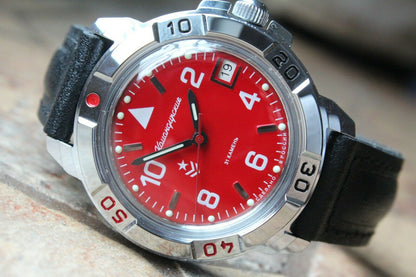 Vostok Komandirsky Russian Mechanical Military Wrist Watch Custom 431841