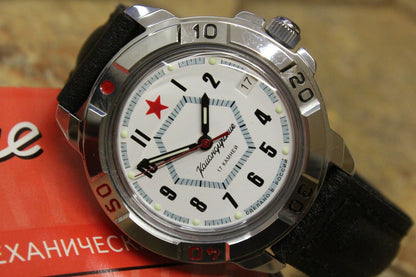 Vostok Komandirsky Military Wrist Watch # 431719 NEW