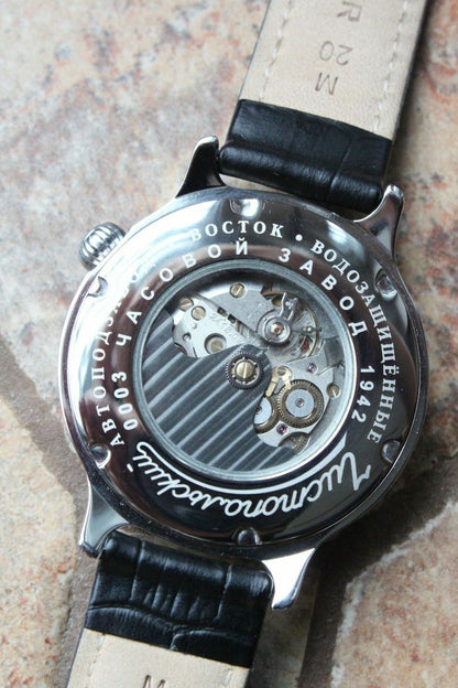 Vostok Komandirsky Auto Russian K-43 Retro wristwatches # 550934 New