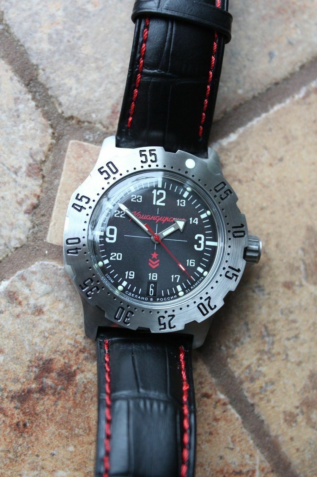 Vostok Mechanical Automatic Wrist Watch Komandirsky K-35 350503