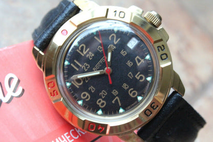 Vostok Komandirsky Mechanical Manual Winding Wrist Watch 439782
