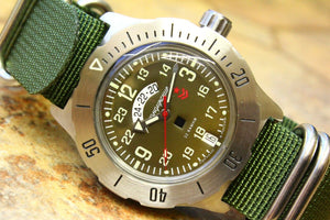 Russian Mechanical Automatic Wrist Watch VOSTOK Komandirsky K-35 350754
